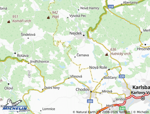 Mappa MICHELIN Černava - ViaMichelin