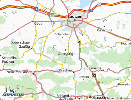 MICHELIN Obergurig map - ViaMichelin