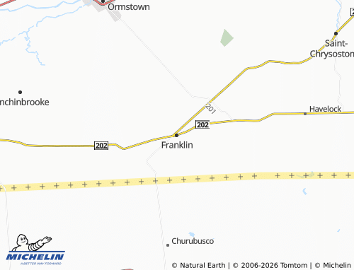 MICHELIN-Landkarte Franklin - ViaMichelin