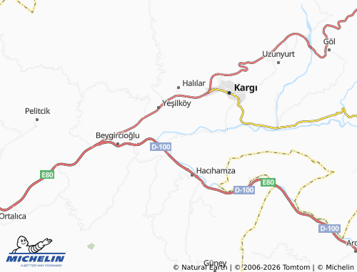 MICHELIN Avşar map - ViaMichelin
