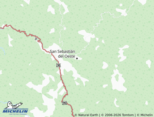 Mappa MICHELIN San Sebastian del Oeste - ViaMichelin