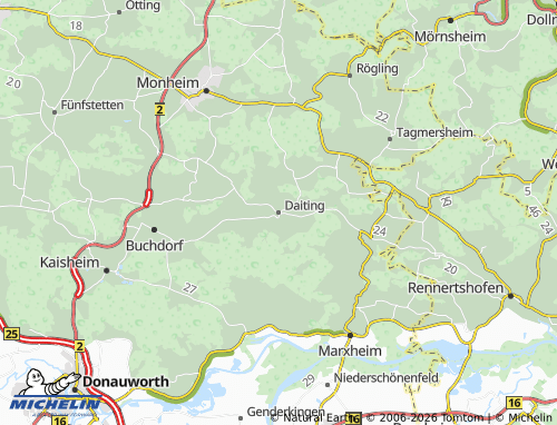 Mappa MICHELIN Daiting - ViaMichelin