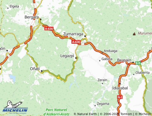 MICHELIN-Landkarte Legazpi - ViaMichelin