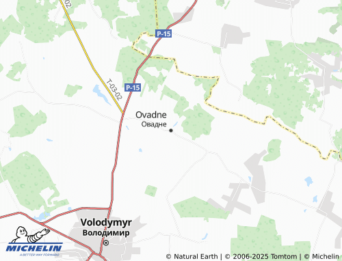 MICHELIN Ovadne map - ViaMichelin