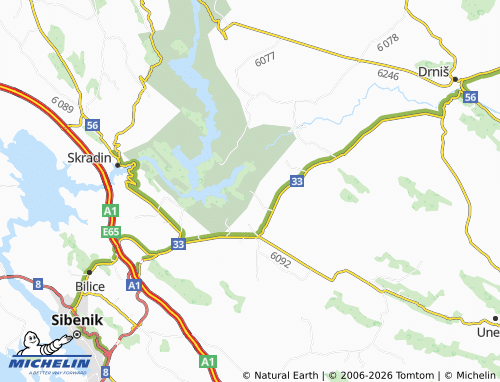 MICHELIN-Landkarte Goriš - ViaMichelin