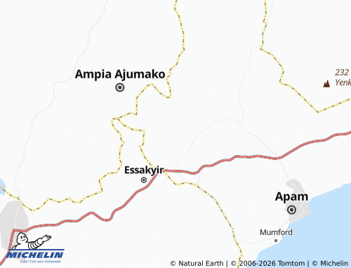 Mapa MICHELIN Gomoa Brofo - ViaMichelin