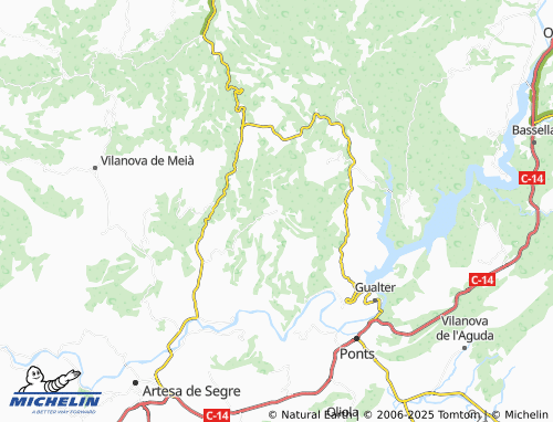 Kaart MICHELIN Montmagastre - ViaMichelin