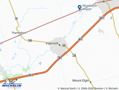 Mapa MICHELIN Ingersoll - ViaMichelin