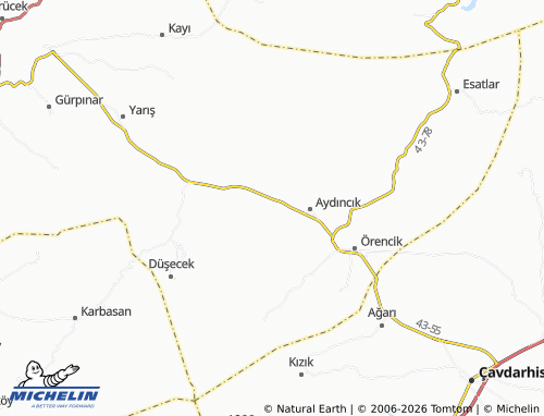 Mappa MICHELIN Çerte - ViaMichelin