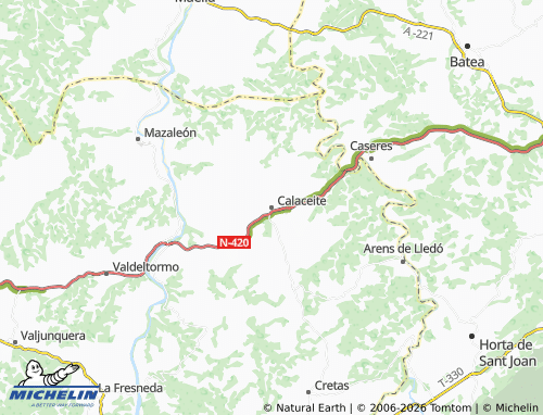Mapa MICHELIN Calaceite - ViaMichelin