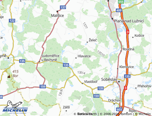 Mappa MICHELIN Hlavatce - ViaMichelin