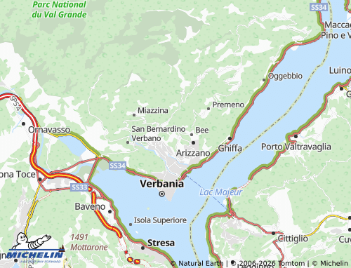 Mapa MICHELIN Vignone - ViaMichelin