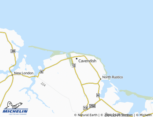 Mappa MICHELIN Cavendish - ViaMichelin