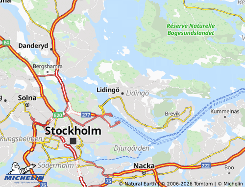 Mapa MICHELIN Lidingö - ViaMichelin