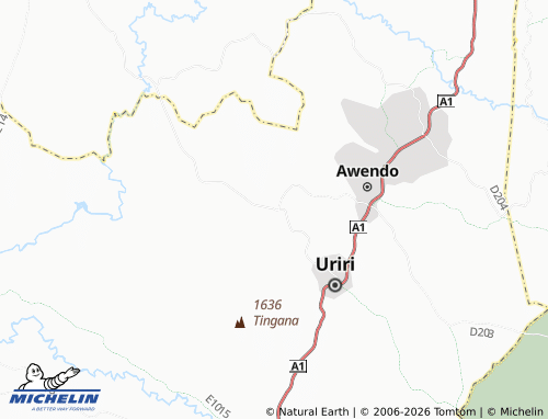 MICHELIN Rapogi map - ViaMichelin