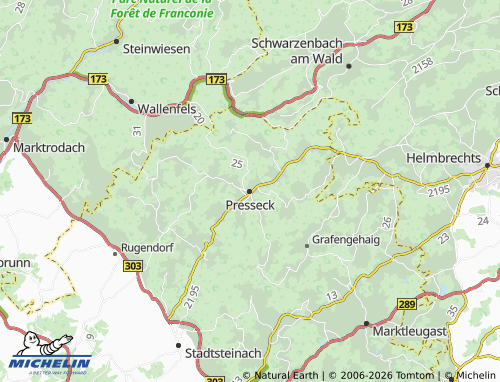 MICHELIN Presseck map - ViaMichelin