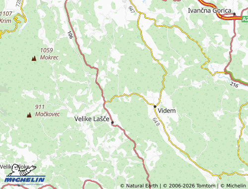 Mapa MICHELIN Ponikve - ViaMichelin