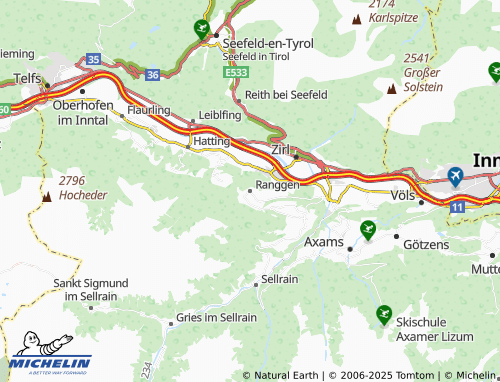 MICHELIN Ranggen map - ViaMichelin
