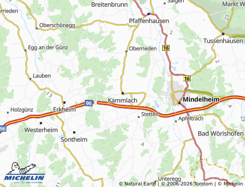 MICHELIN Kammlach map - ViaMichelin