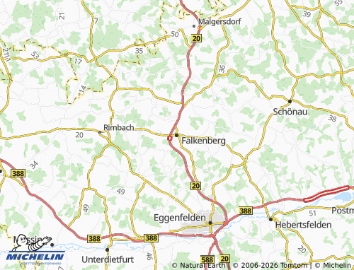 Kaart MICHELIN Falkenberg - ViaMichelin