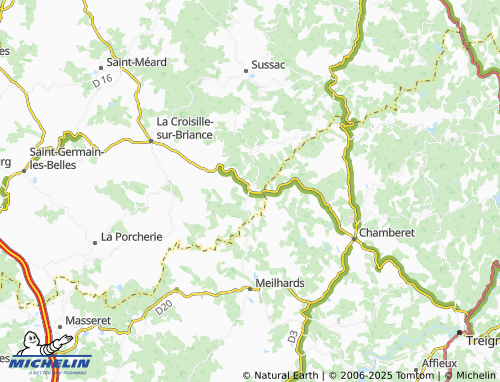 Carte MICHELIN Surdoux - ViaMichelin