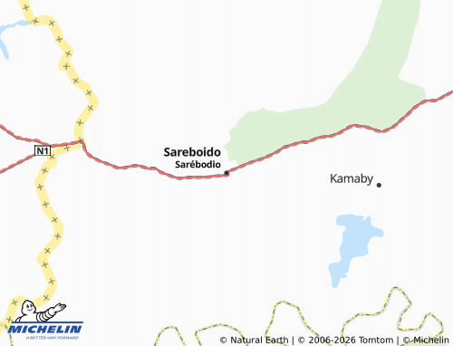 Carte MICHELIN Saréboïdo - ViaMichelin