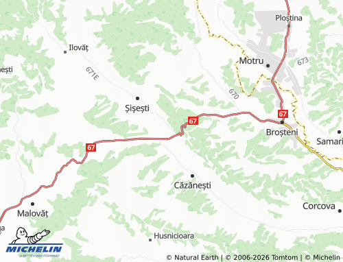 MICHELIN Ciovârnășani map - ViaMichelin