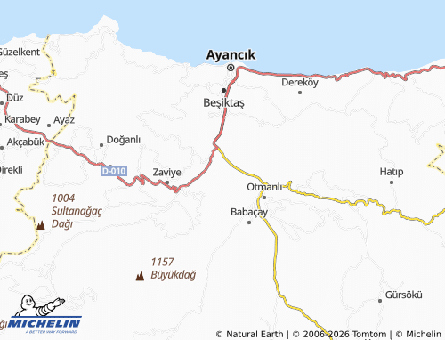 MICHELIN Tevfikiye map - ViaMichelin