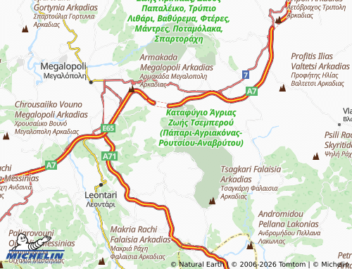 MICHELIN Anemodouri map - ViaMichelin