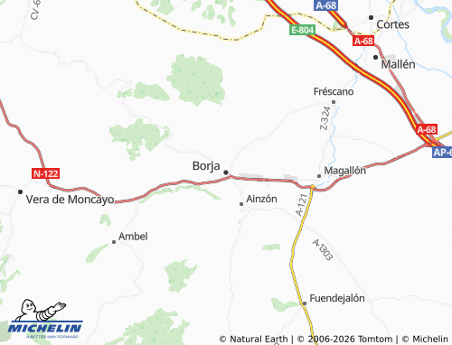Mappa MICHELIN Borja - ViaMichelin