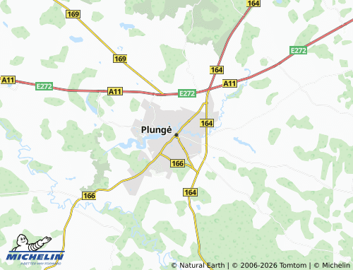 Mapa MICHELIN Plungė - ViaMichelin