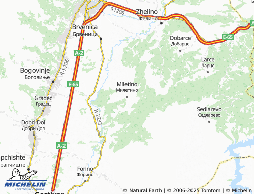 MICHELIN Miletino map - ViaMichelin