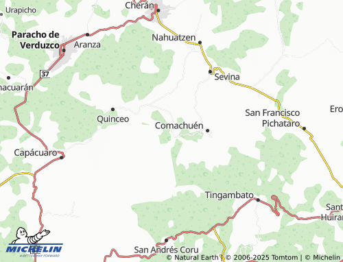 MICHELIN Turícuaro map - ViaMichelin