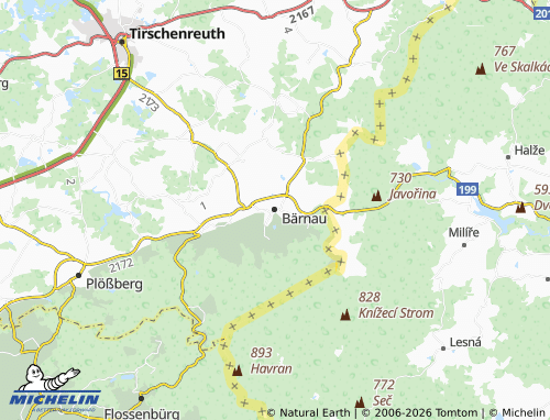 Mappa MICHELIN Bärnau - ViaMichelin