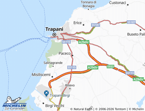 MICHELIN Paceco map - ViaMichelin