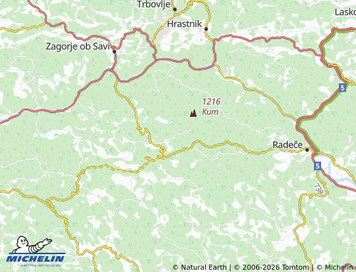 MICHELIN-Landkarte Borovak pri Podkumu - ViaMichelin