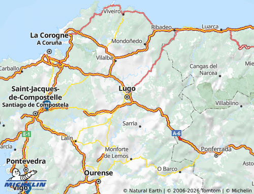 MICHELIN Lugo map - ViaMichelin