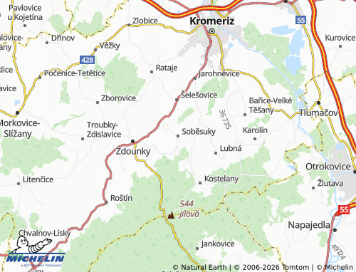 Mappa MICHELIN Soběsuky - ViaMichelin