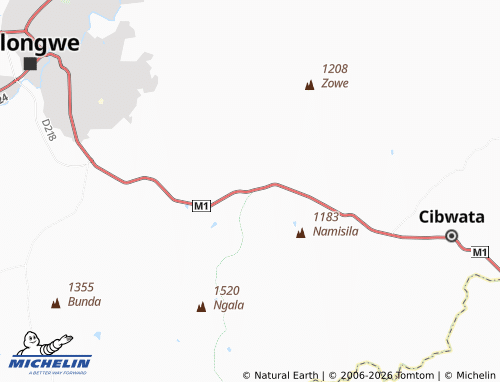 Mappa MICHELIN Nathenje - ViaMichelin
