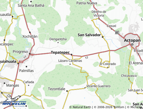 Kaart MICHELIN Tepatepec - ViaMichelin