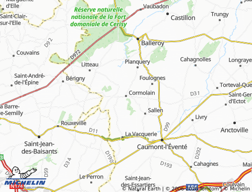 MICHELIN Cormolain map - ViaMichelin