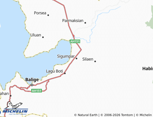 MICHELIN Sigumpar map - ViaMichelin