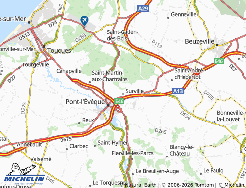 MICHELIN Surville map - ViaMichelin
