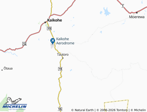 Mapa MICHELIN Punakitere Valley - ViaMichelin