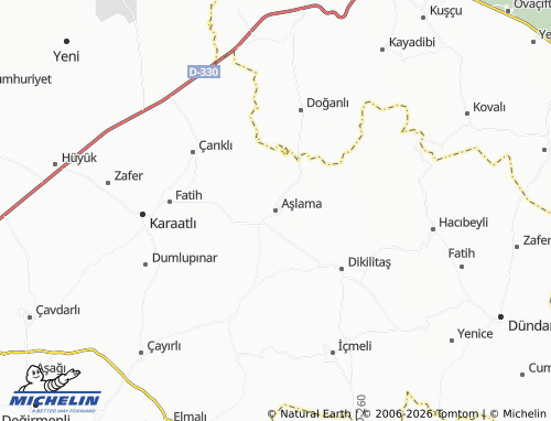 Kaart MICHELIN Aşlama - ViaMichelin