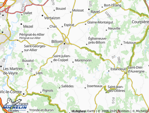 MICHELIN-Landkarte Les Cohériers - ViaMichelin