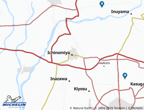 Mappa MICHELIN Ichinomiya - ViaMichelin