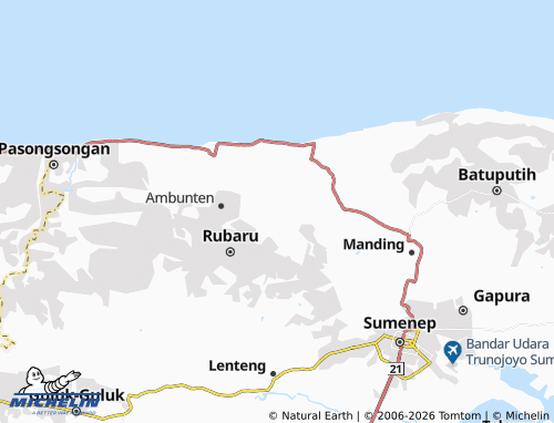 MICHELIN-Landkarte Batubelah Barat - ViaMichelin