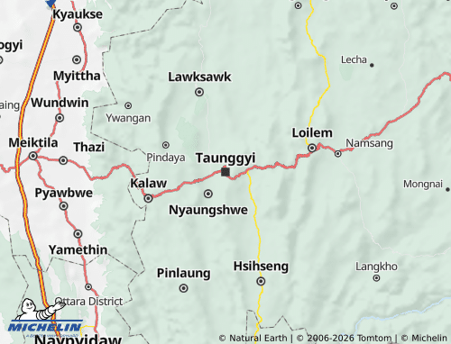 MICHELIN-Landkarte Shan State - ViaMichelin
