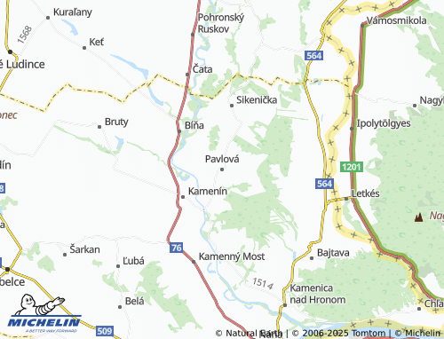MICHELIN-Landkarte Pavlová - ViaMichelin